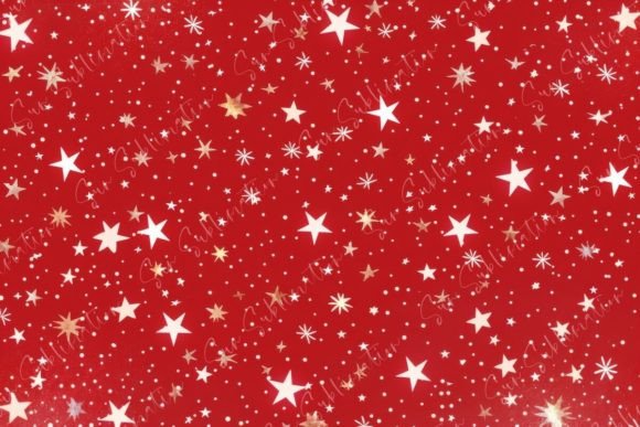 Celebrate the Season with a Red and White Stars Pattern Christmas