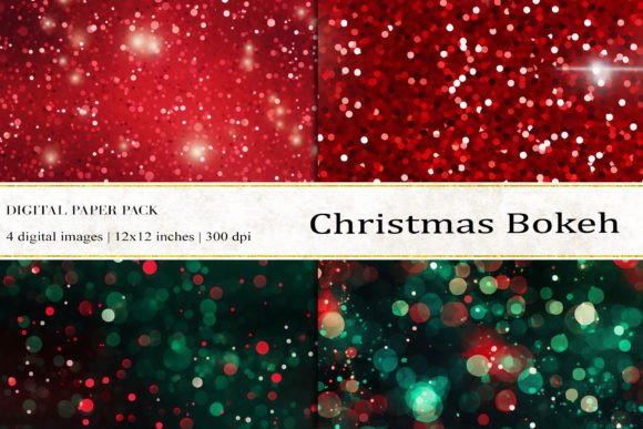 Christmas Bokeh Digital Papers: A Festive Design Essential