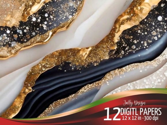 Elevate Your Projects with Ivory & Gray Luxurious Gold Textures