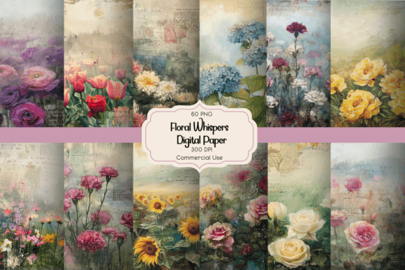 Floral Whispers Digital Paper: A Creative Toolkit