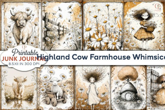 Highland Cow Farmhouse Whimsical Junk: A Designer's Guide