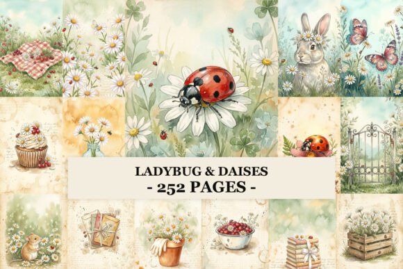 Ladybug & Daisies: Infusing Whimsy into Your Digital Craft Projects