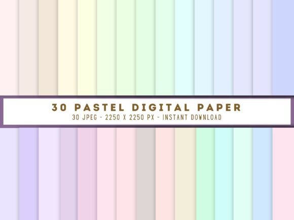 Mastering the Aesthetic of Pastel Colour Plain Digital Paper