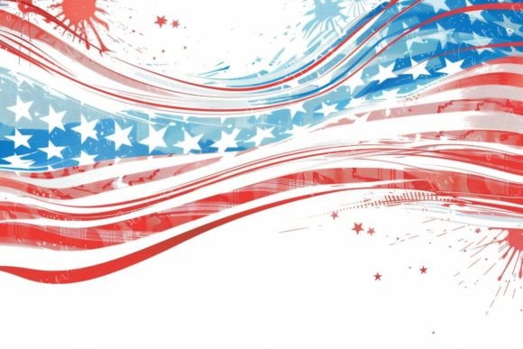 Patriotic Wave: A Modern Take on American Design