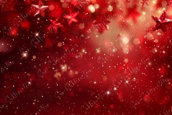 Red and Gold Glittering Christmas: A Festive Digital Backdrop