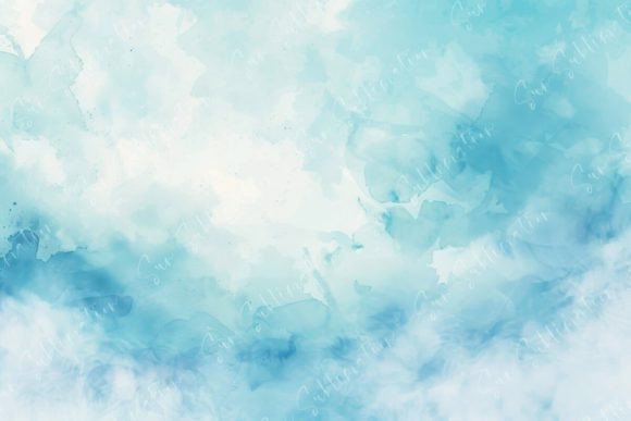 The Calming Influence of a Light Blue Watercolor Background