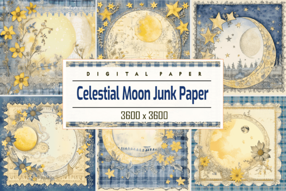 Unlocking the Aesthetic of Celestial Moon Junk Paper